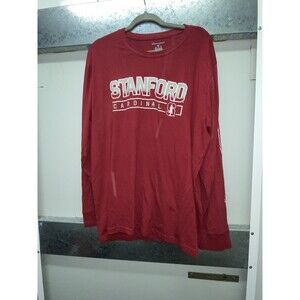 Stanford Cardinal Long Sleeve T-Shirt - Red Light Weight - Size 2XL - Champion